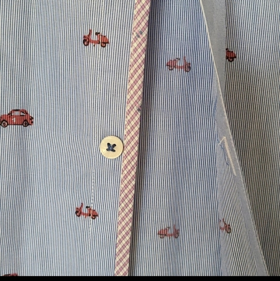 Penguin blue button up - Picture 4 of 5